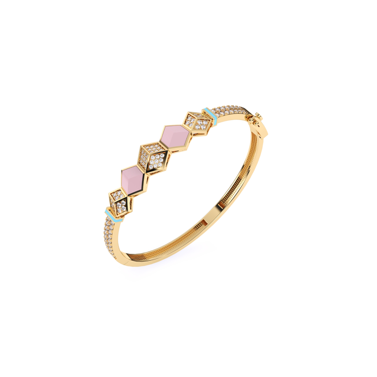 Impressive Round Cluster Diamond Bracelet